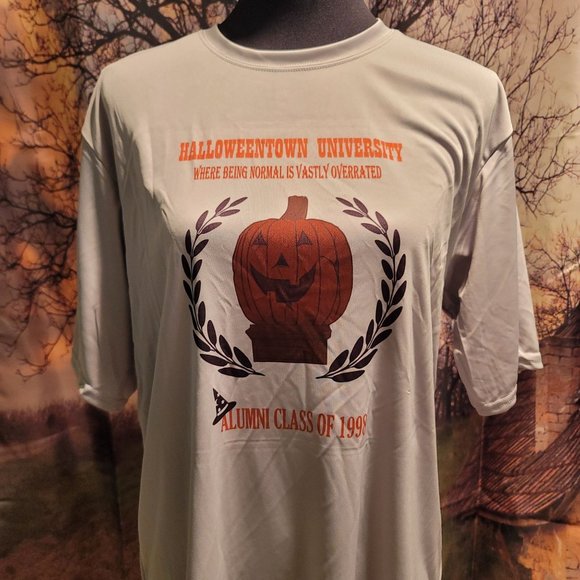 Halloweentown University Tee M Gray Alumni Shirt Class Halloween Disney T-Shirt - Picture 2 of 6